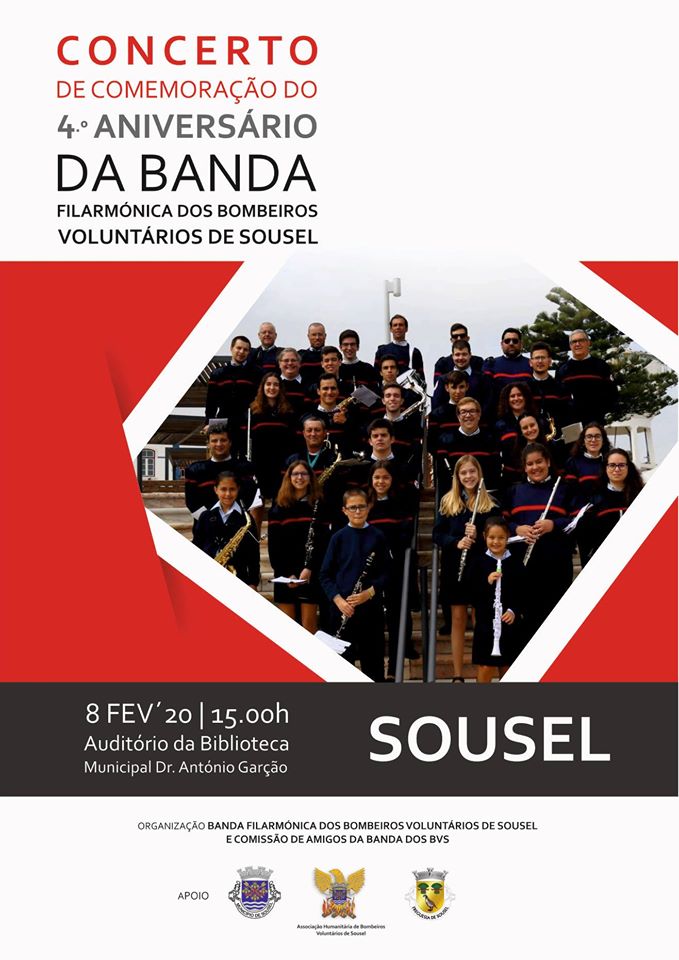 Filarmónica dos Bombeiros actua este sábado no Auditório da Biblioteca