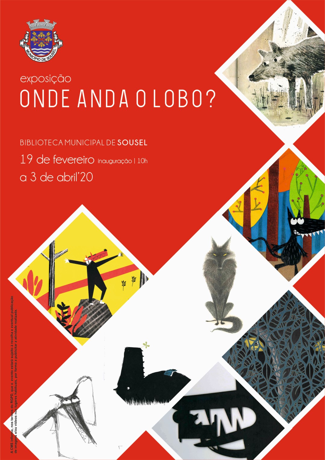 Exposição “Onde anda o Lobo?” pode ser vista na Biblioteca Municipal
