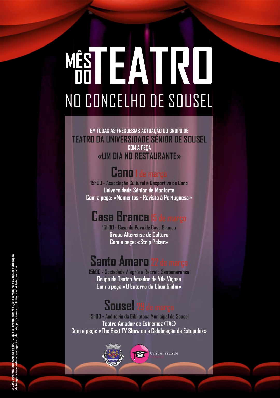 Março é o “Mês do Teatro” no concelho de Sousel