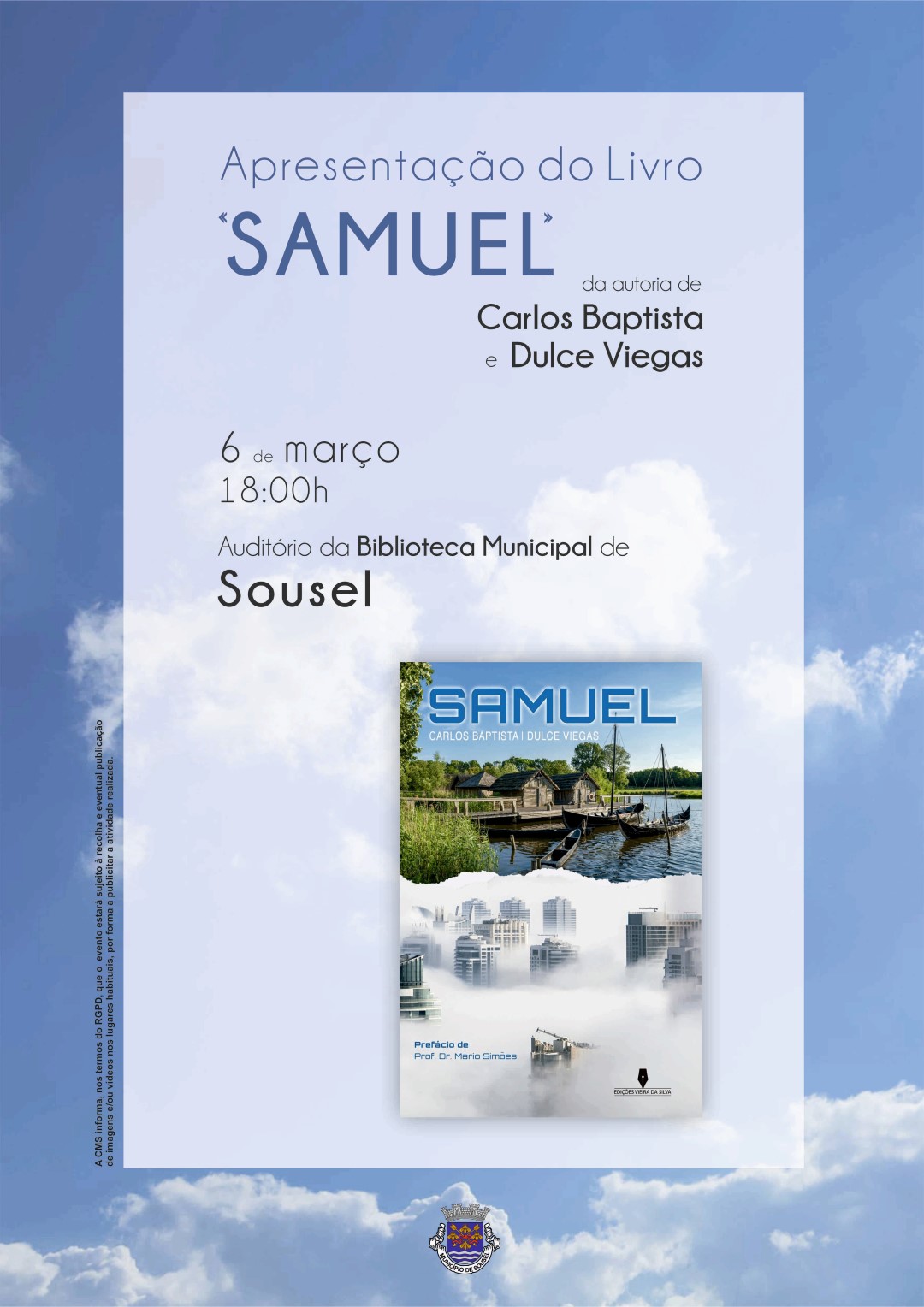 Dulce Viegas e Carlos Batista apresentam obra literária no Auditório de Sousel