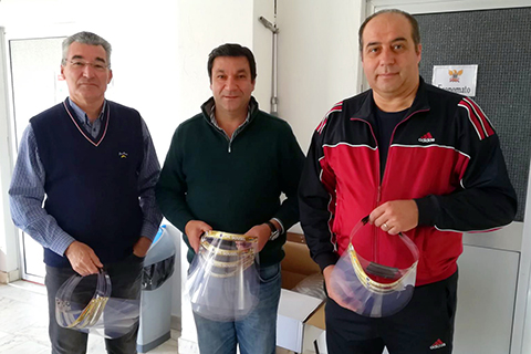 Bombeiros, GNR E Centro de Saúde já têm viseiras de proteção