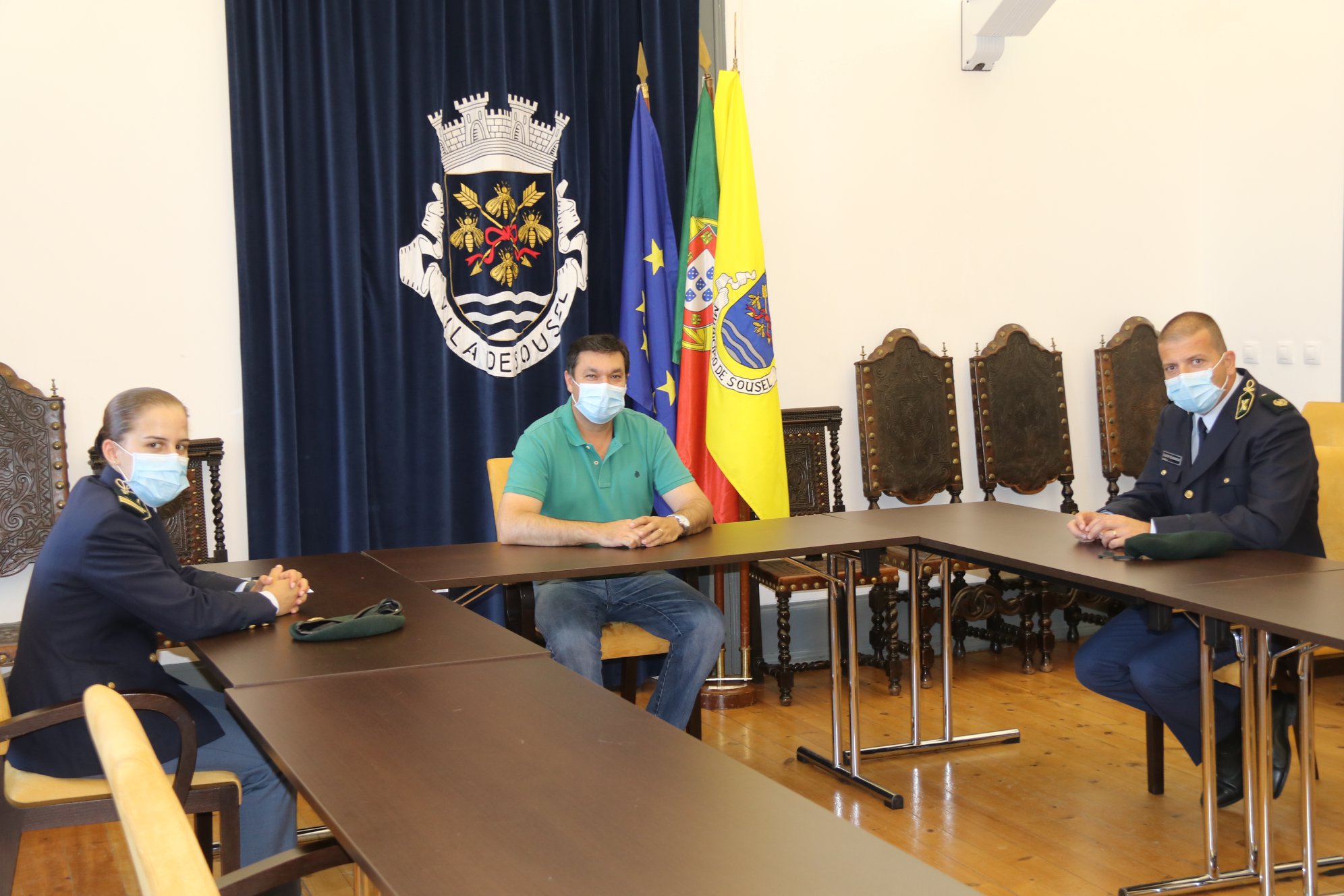 Novo comandante da GNR apresenta cumprimentos na Câmara Municipal