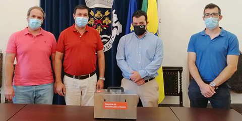 CÂMARA MUNICIPAL RECEBE MÁQUINA DE DESINFEÇÃO A OZONO