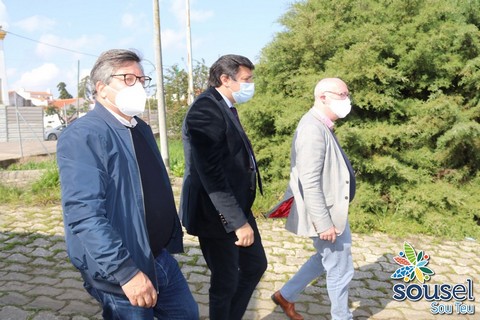 PRESIDENTE DA CCDR ALENTEJO PRESENTE NO LANÇAMENTO DA PRIMEIRA PEDRA DO FUTURO PAVILHÃO MULTIUSOS DE SOUSEL