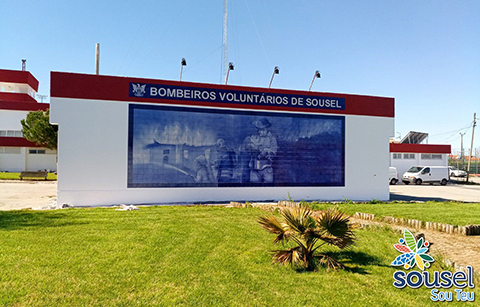 PINTURA DO QUARTEL DOS BOMBEIROS VOLUNTÁRIOS DE SOUSEL ESTÁ CONCLUÍDA