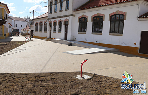 OBRA DE REQUALIFICAÇÃO DO LARGO MÂNCIO CANELAS ESTÁ QUASE CONCLUÍDA