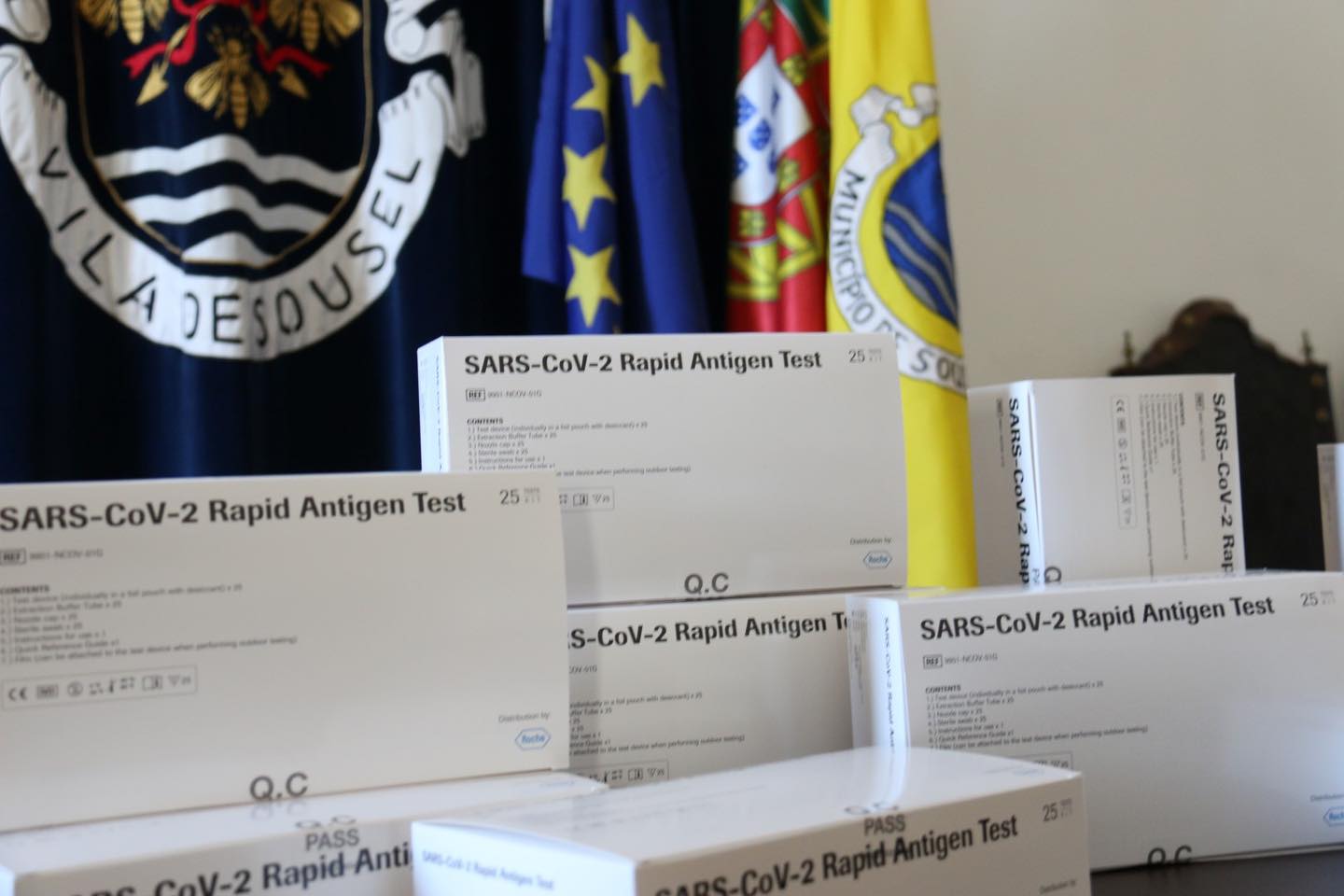 CÂMARA DISPONIBILIZOU TESTES RÁPIDOS À COVID-19 AOS CLUBES DESPORTIVOS DO CONCELHO