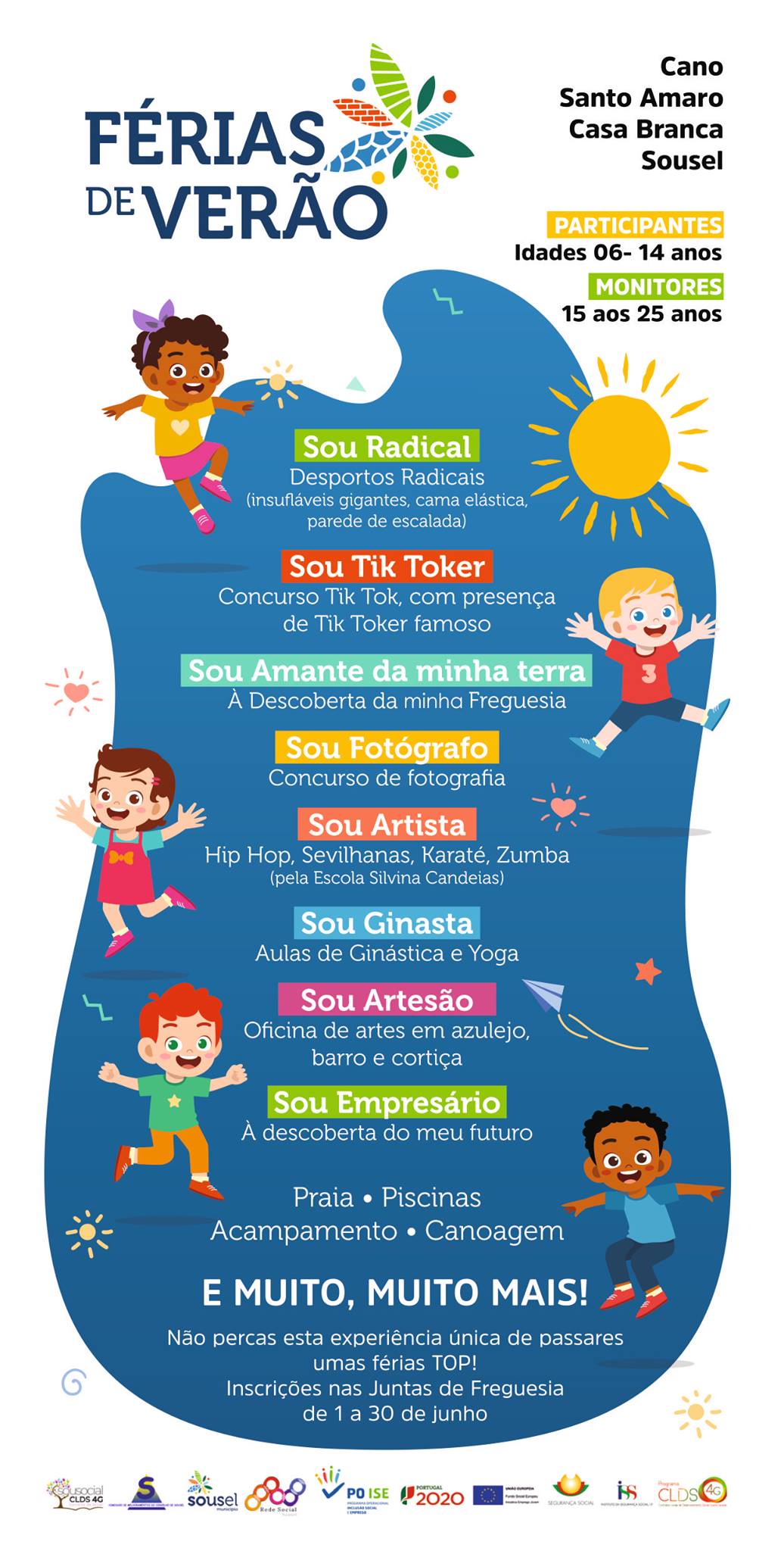 ABERTAS INSCRIÇÕES PARA AS “FÉRIAS DE VERÃO 2021”