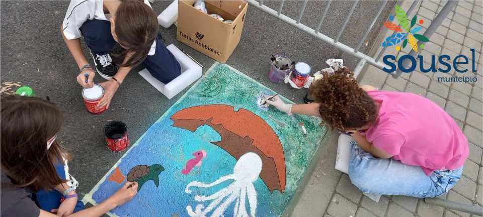 ALUNOS DE SOUSEL SENSIBILIZAM PARA A POLUIÇÃO DOS OCEANOS