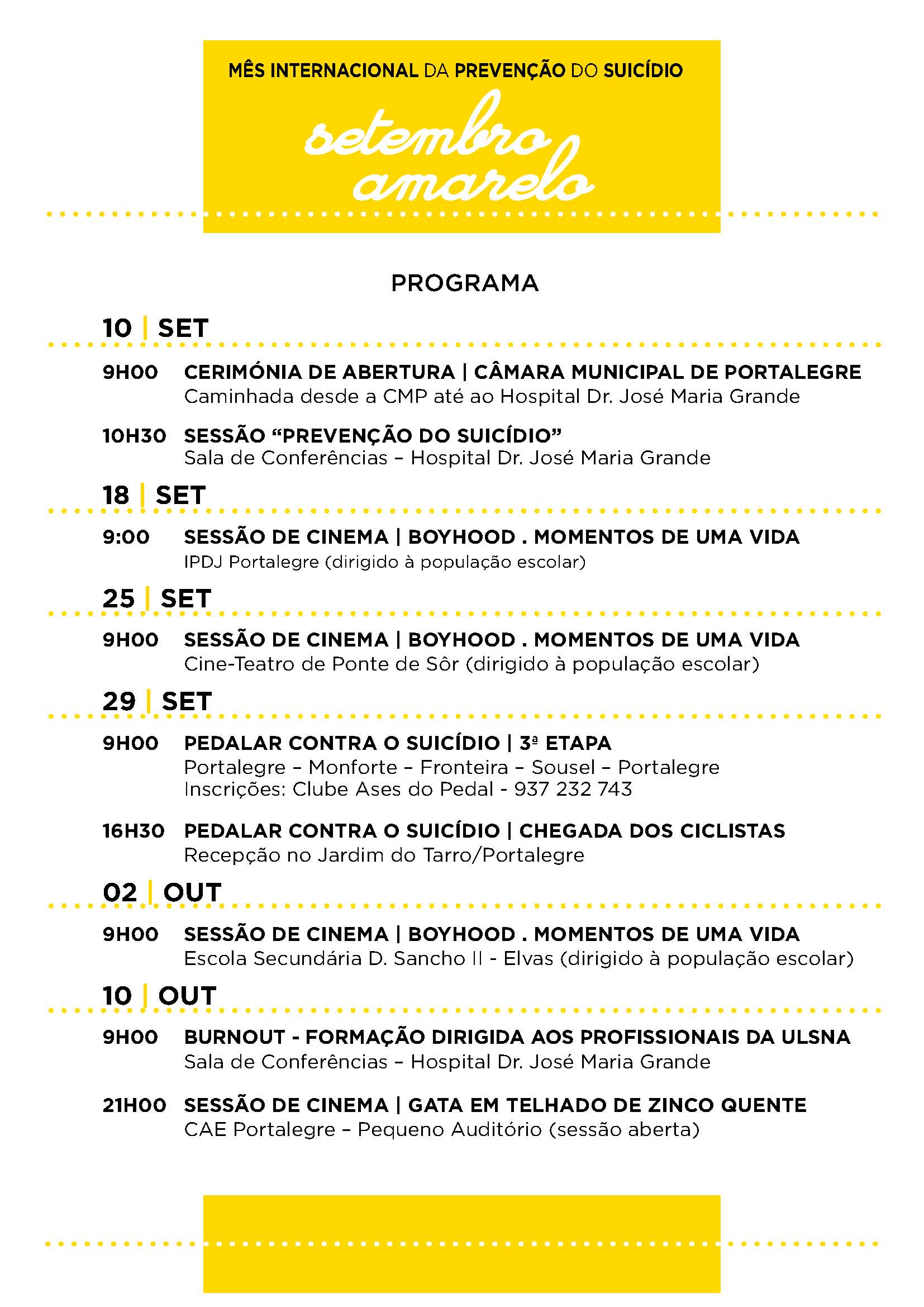 Pginas de Setembro amarelo