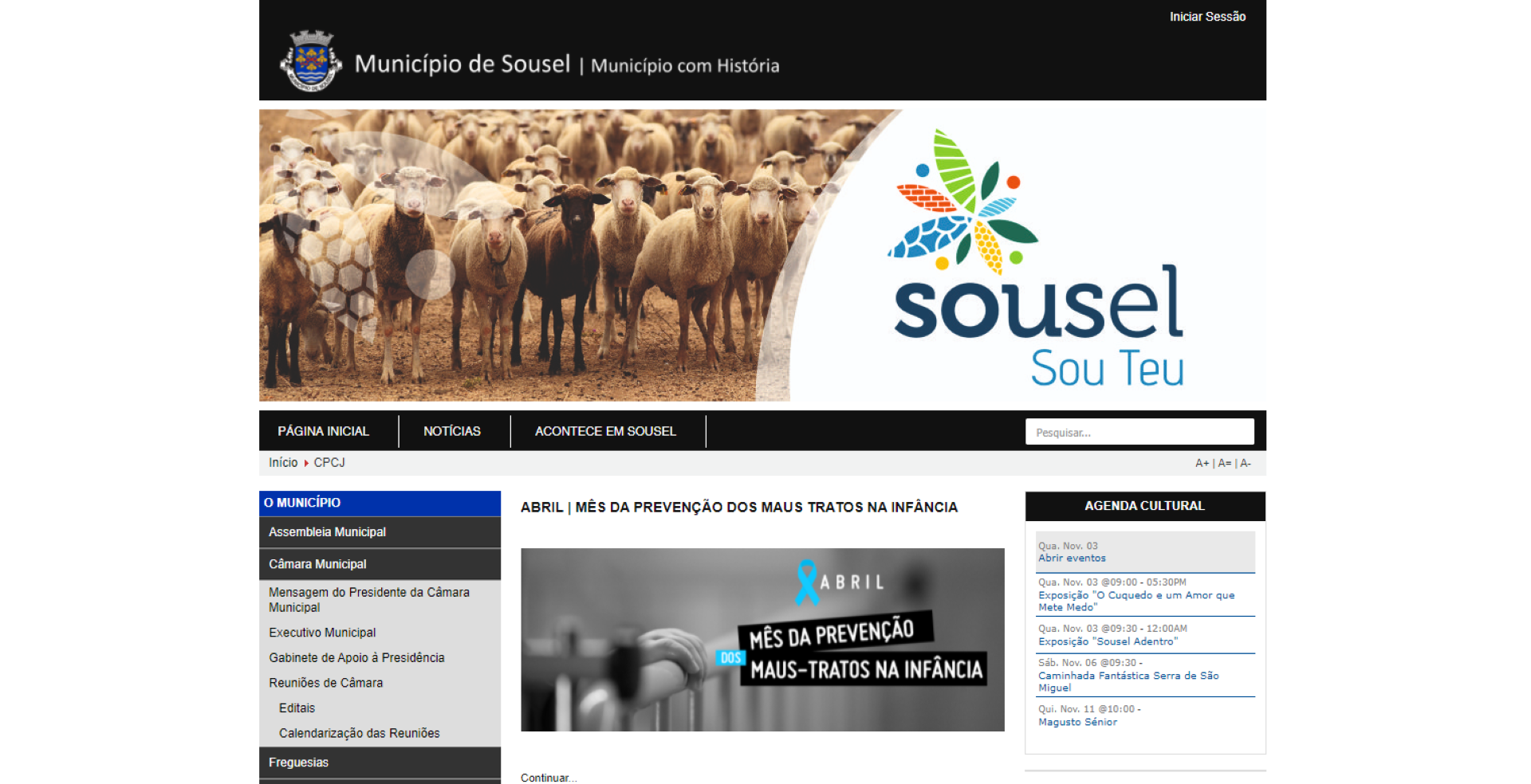 Não consegue aceder a algum menu do nosso site?