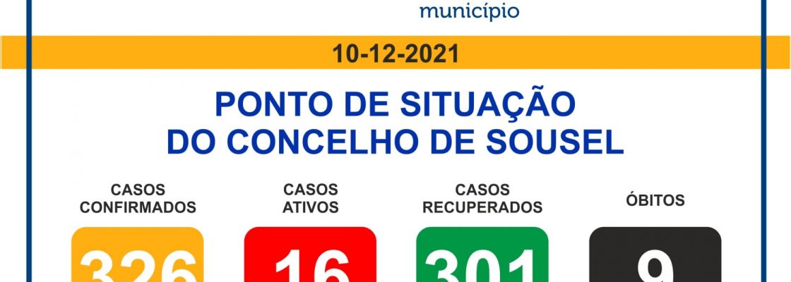 SITUAÇÃO EPIDEMIOLÓGICA NO CONCELHO DE SOUSEL – 10/Dezembro