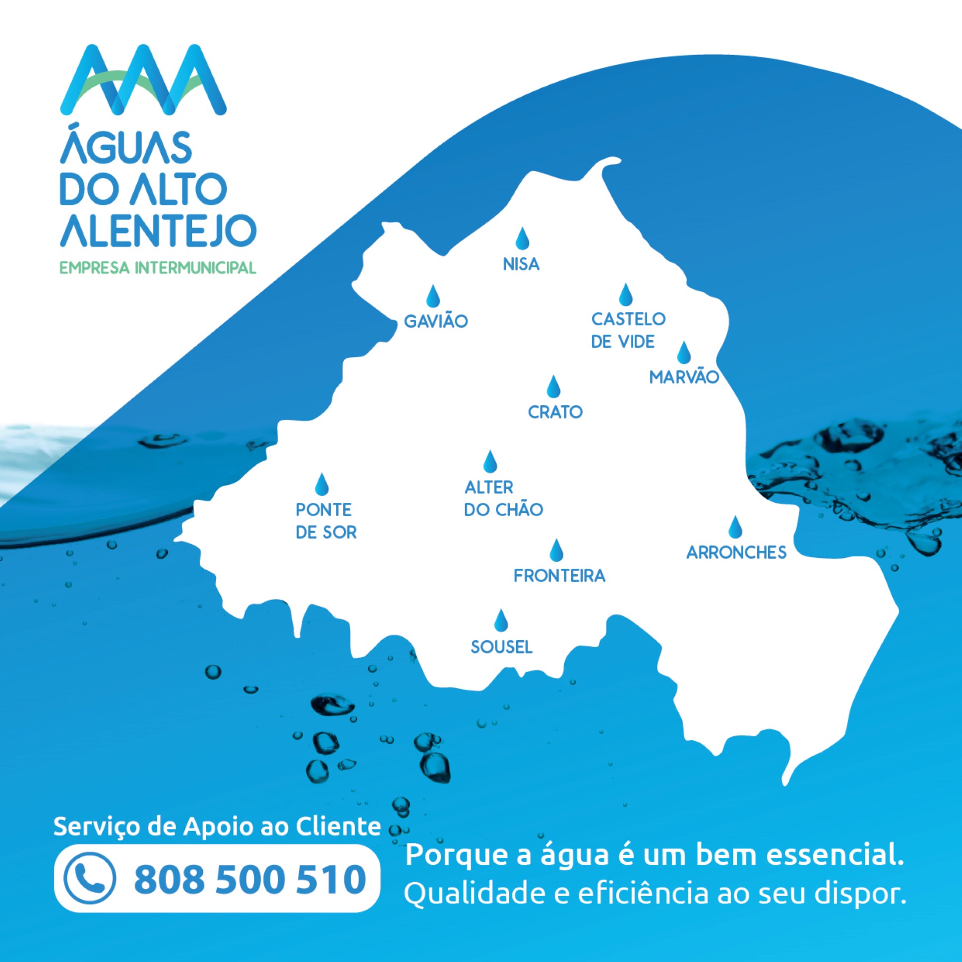 Águas do Alto Alentejo assume abastecimento de água do concelho