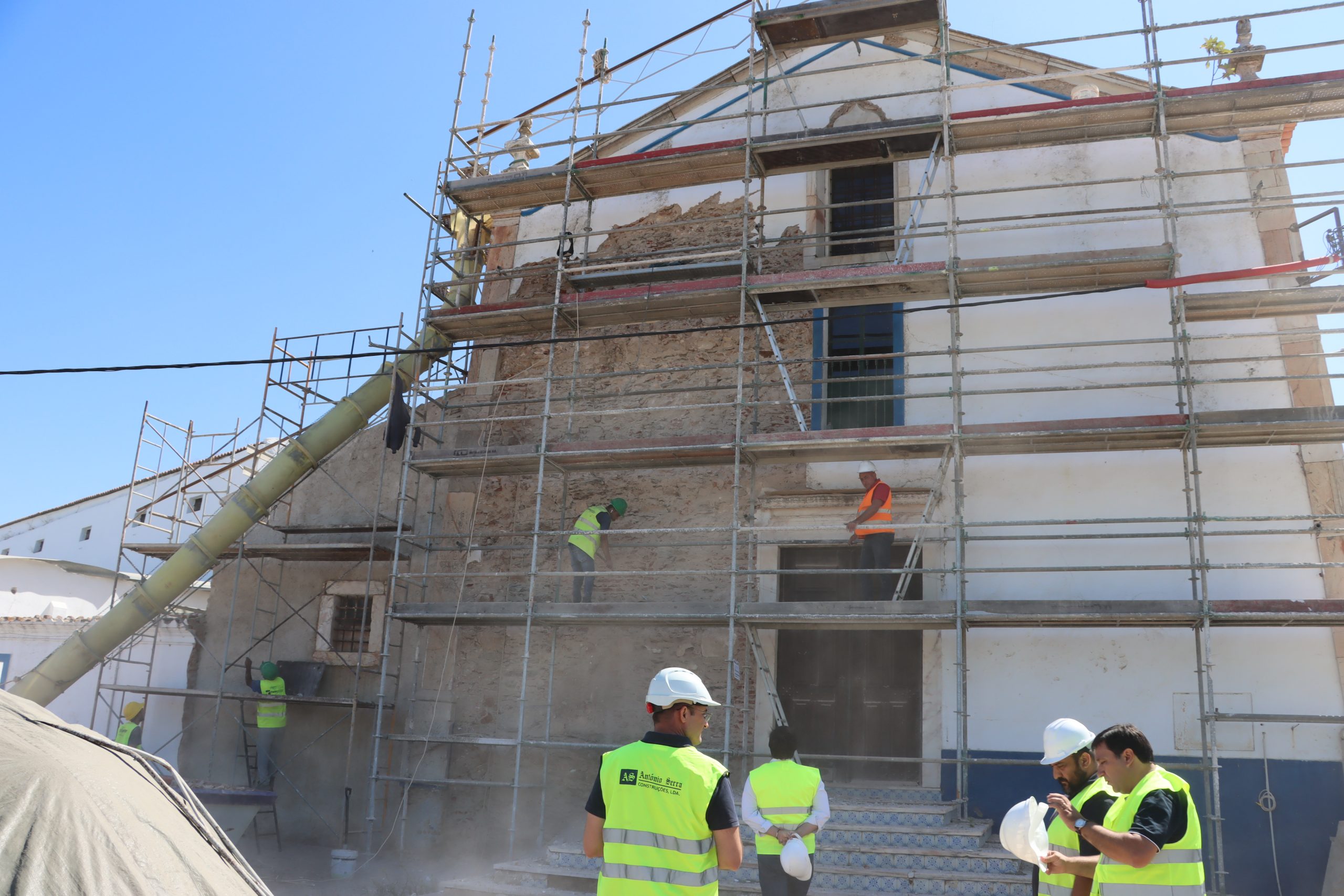 Igreja N. Senhora da Orada – Obras de requalificação em curso