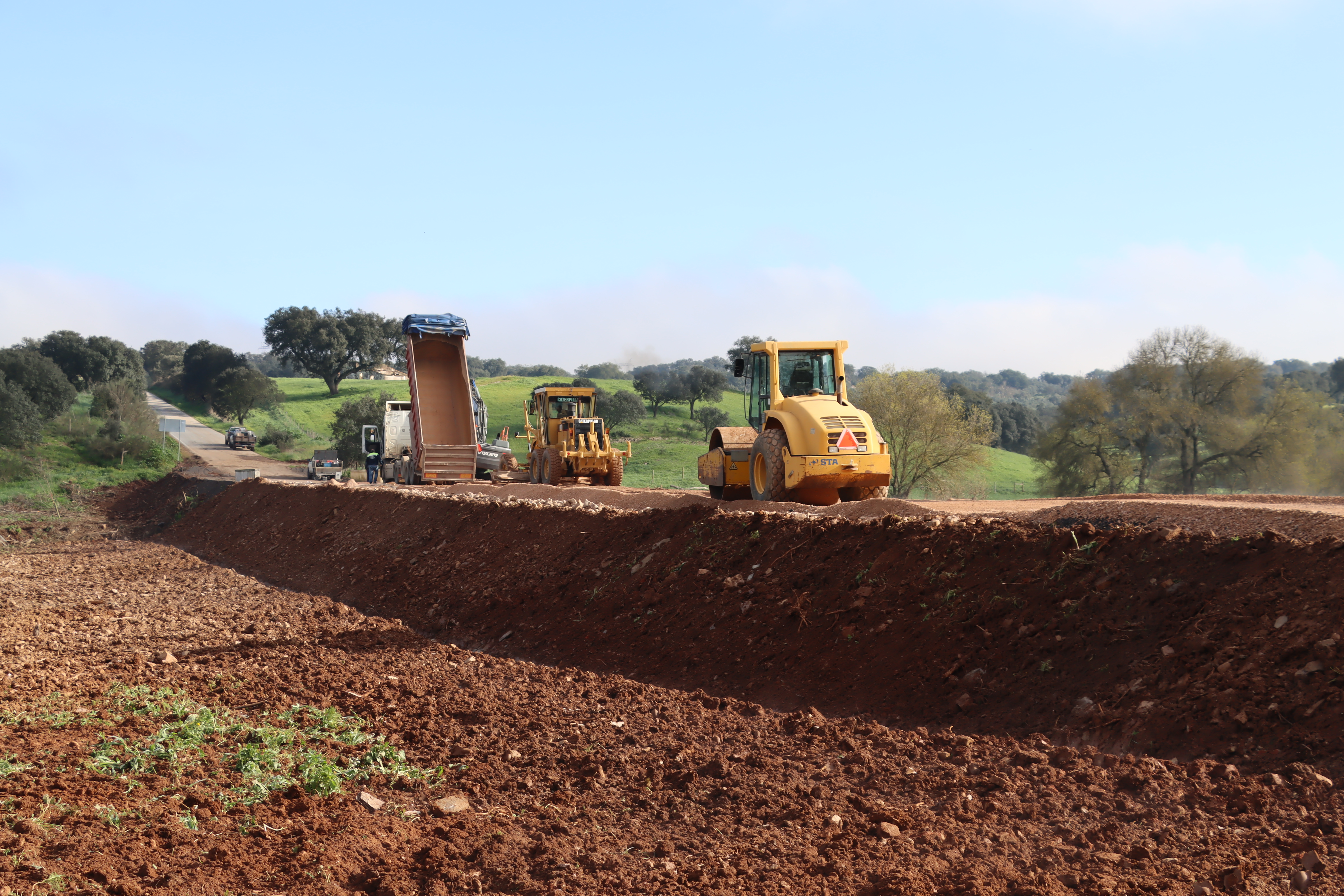 Obra da estrada entre Sousel e Santo Amaro decorre a bom ritmo