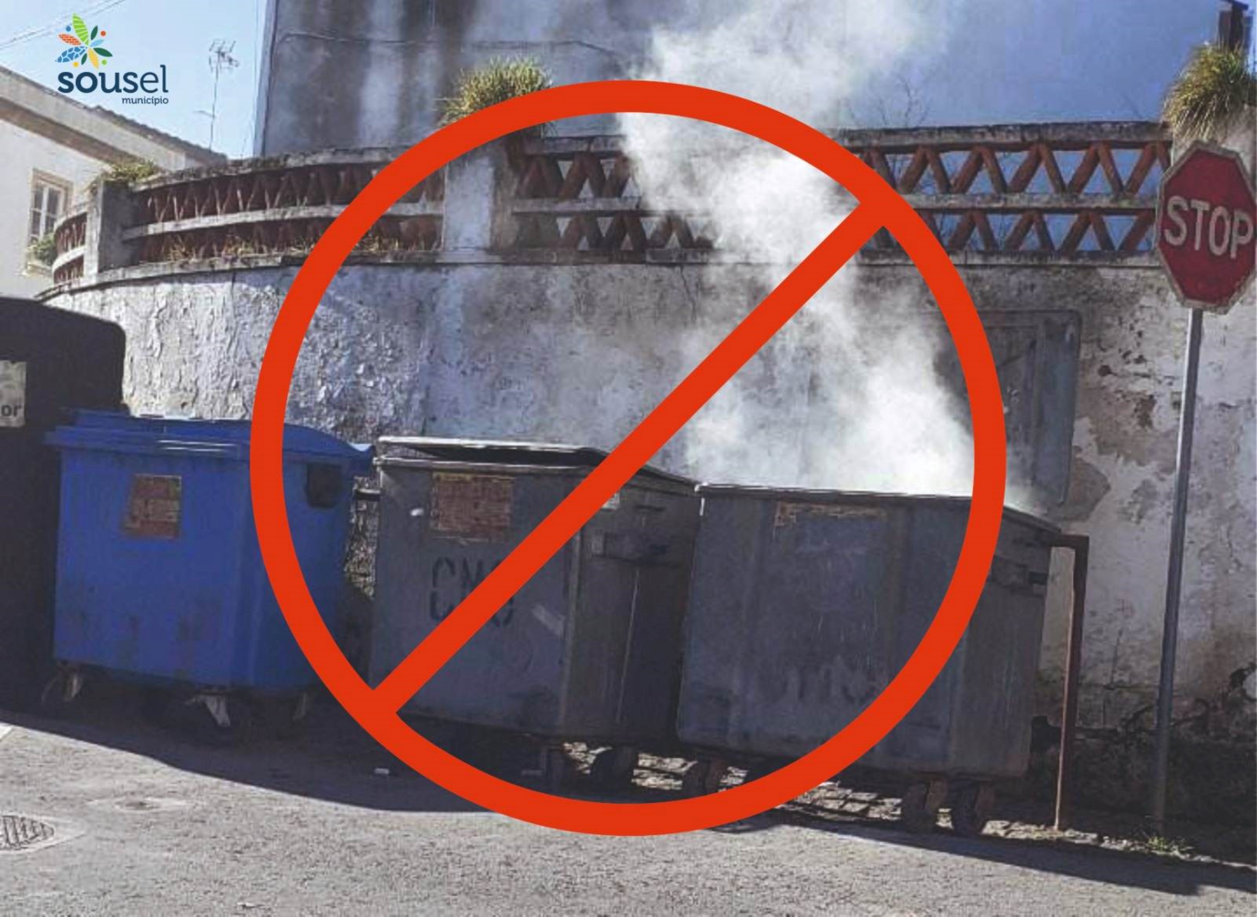 Cuidados a ter com a deposição de cinza nos contentores