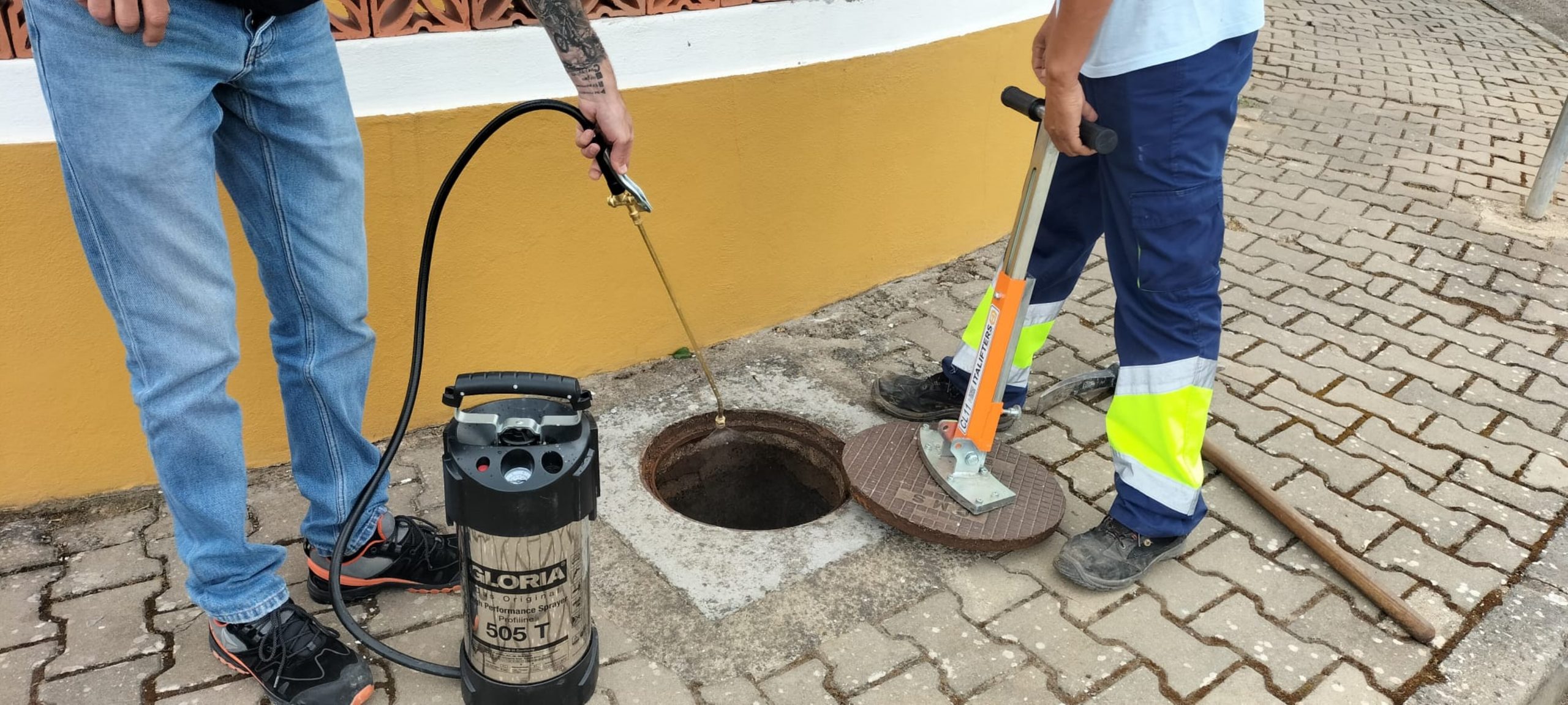 Desratização e desbaratização na rede de saneamento do concelho de Sousel