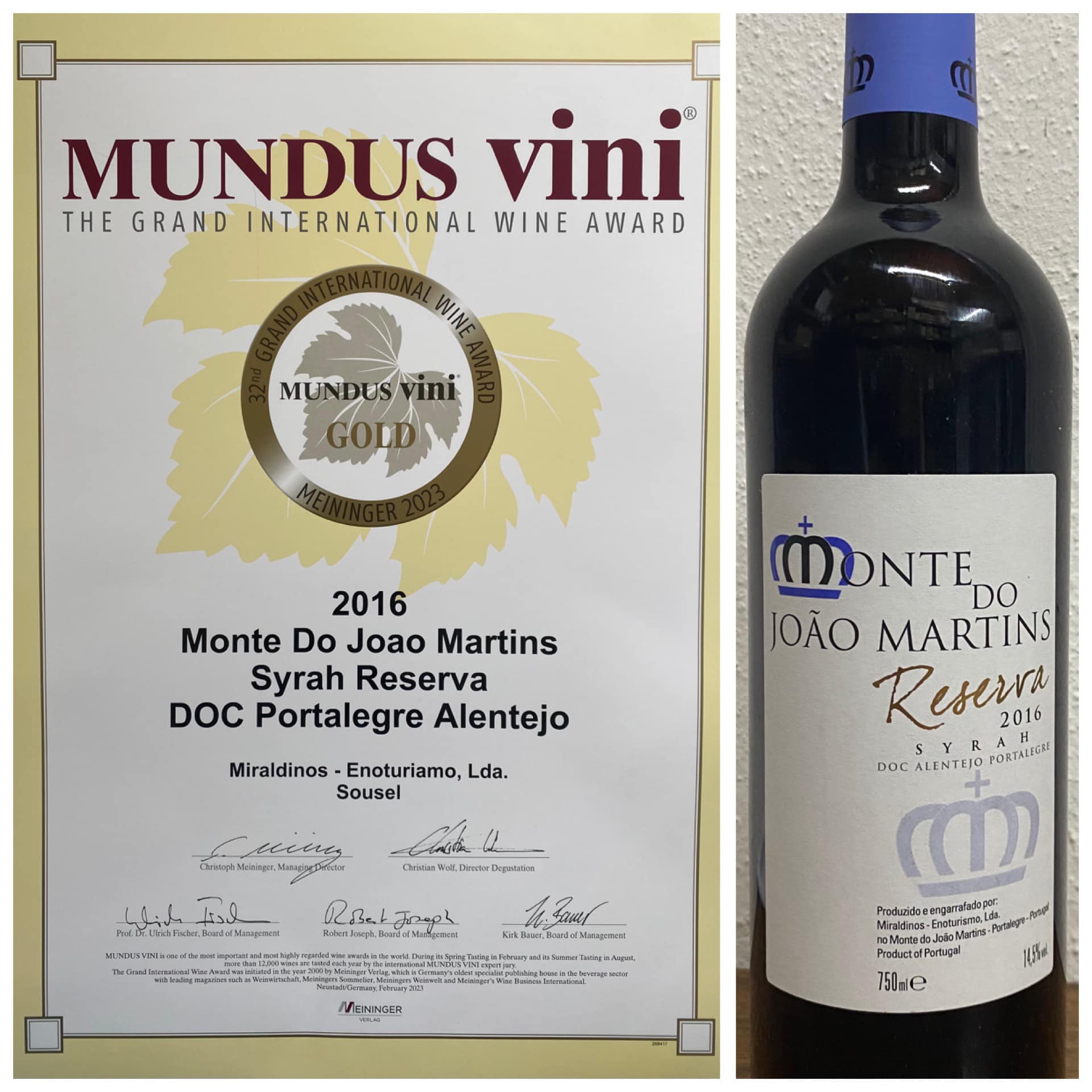 Monte do João Martins conquista Ouro em concurso internacional