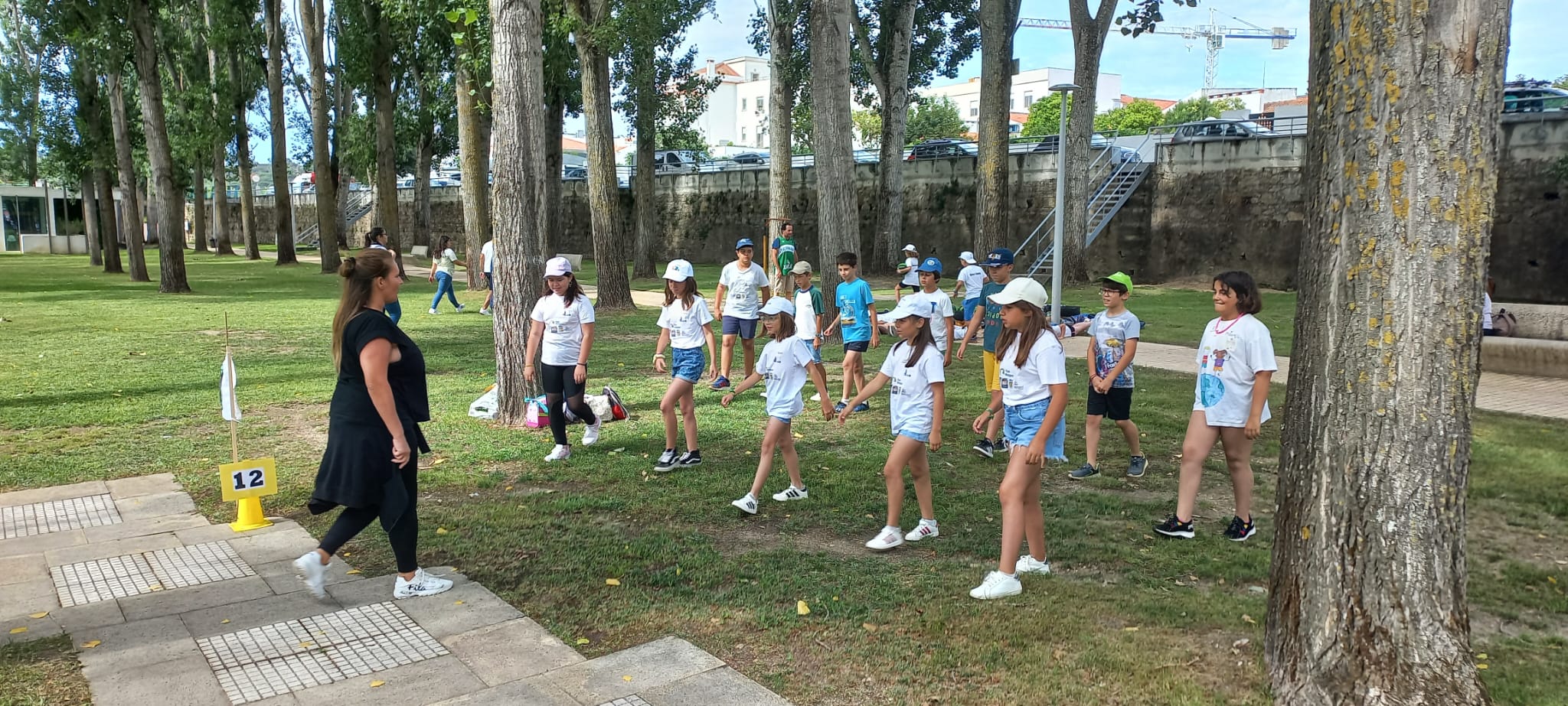 Alunos de Sousel no dia da Criança Ativa, em Ponte de Sor
