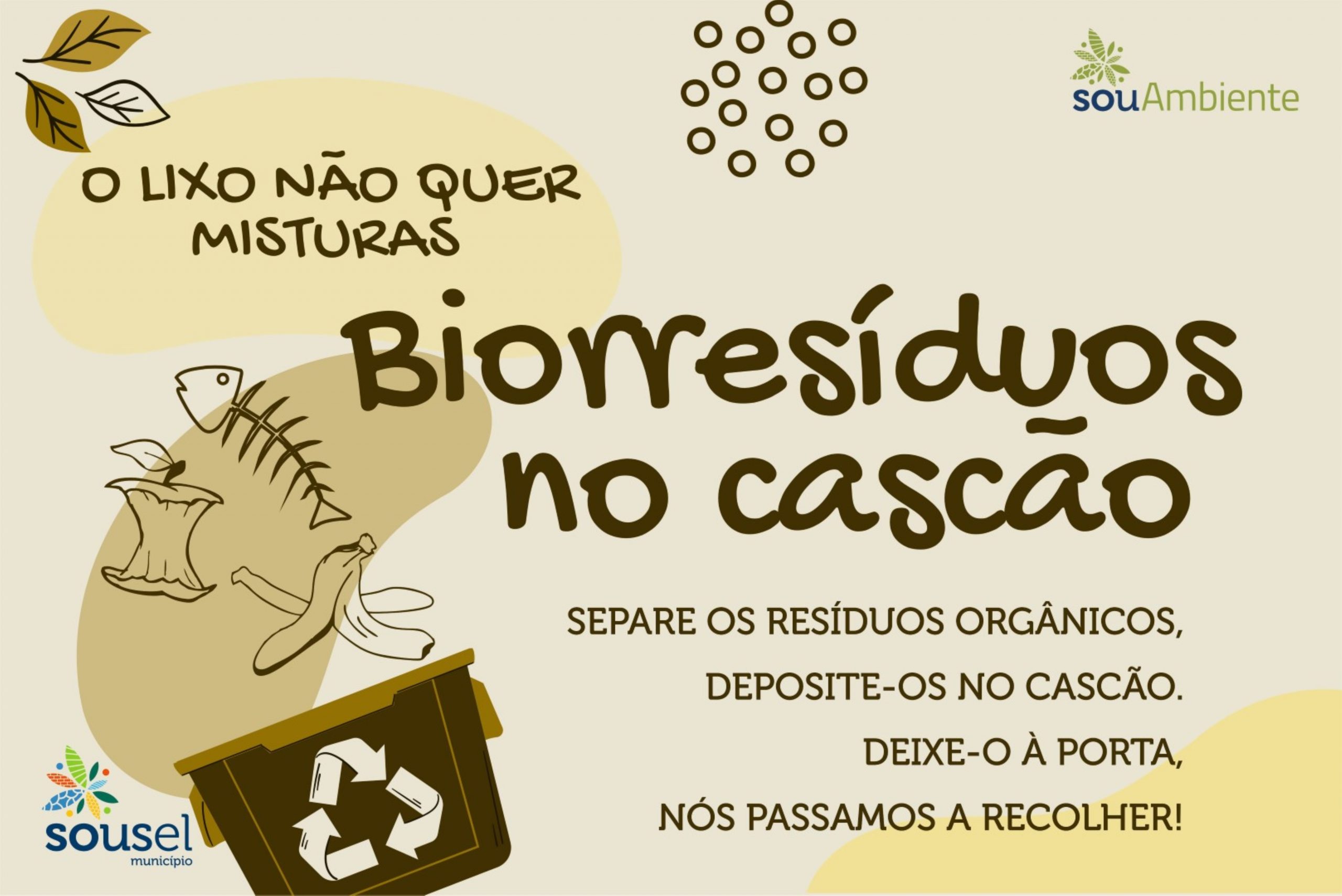 Arranca na próxima segunda-feira o Projeto Piloto de Recolha Seletiva de Biorresíduos em Santo Amaro