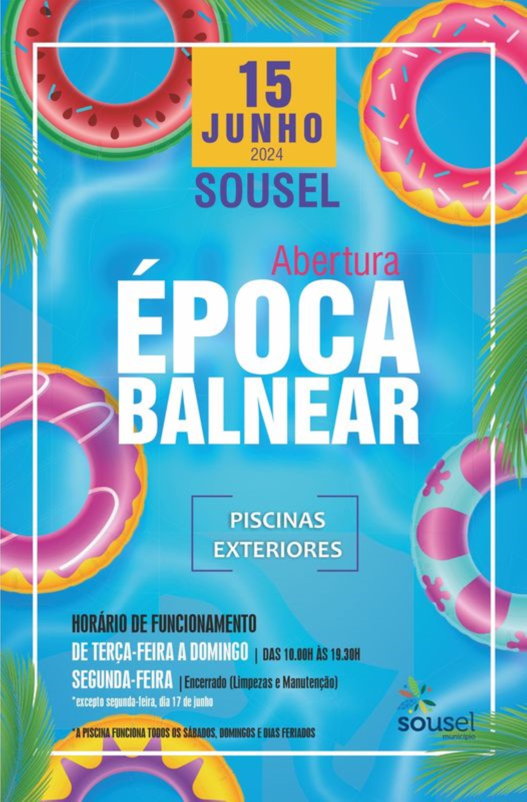 Piscinas exteriores com data prevista de abertura a 15 de junho