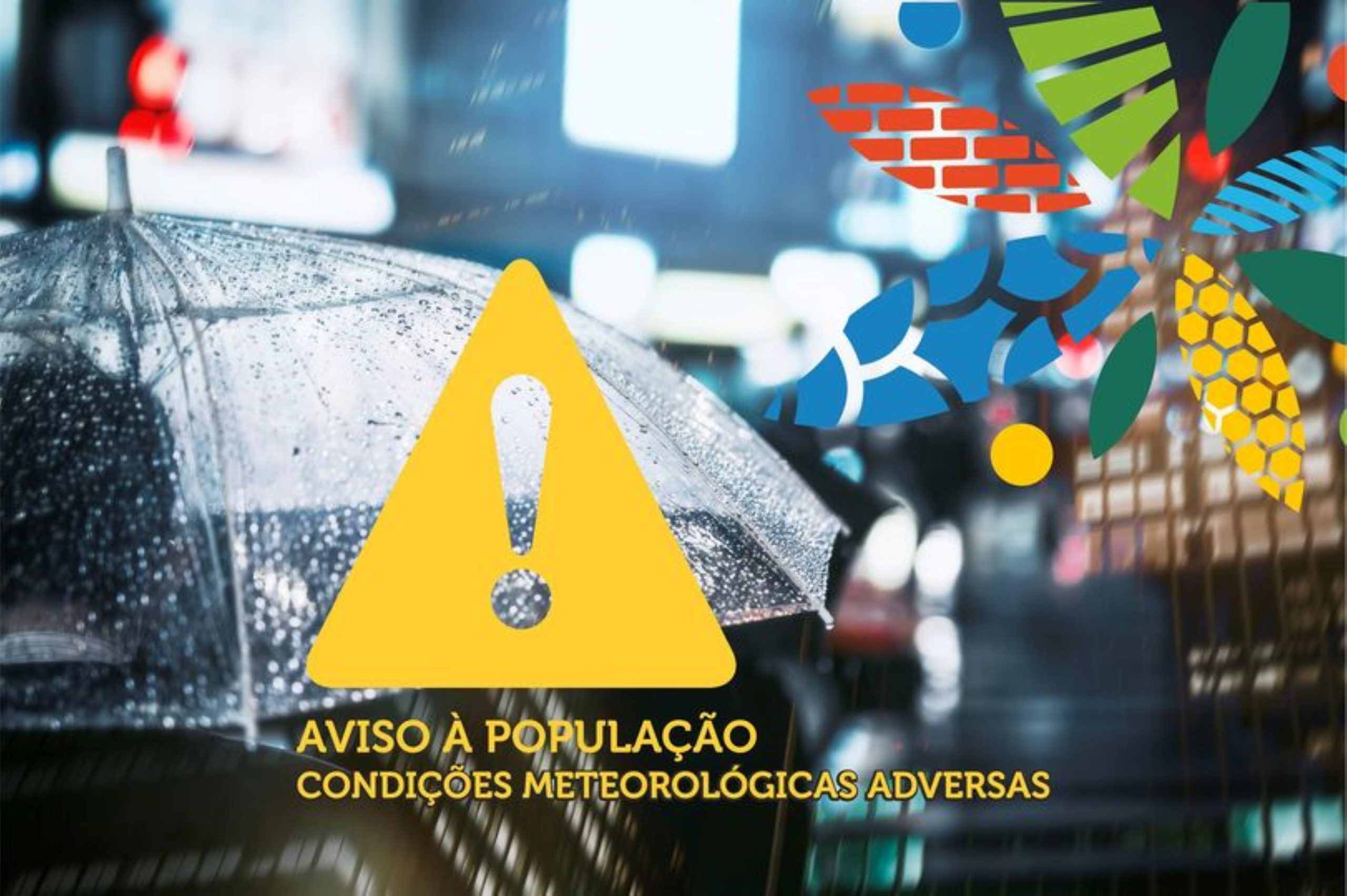 AVISO AMARELO DEVIDO A PRECIPITAÇÃO – MEDIDAS DE AUTOPROTEÇÃO
