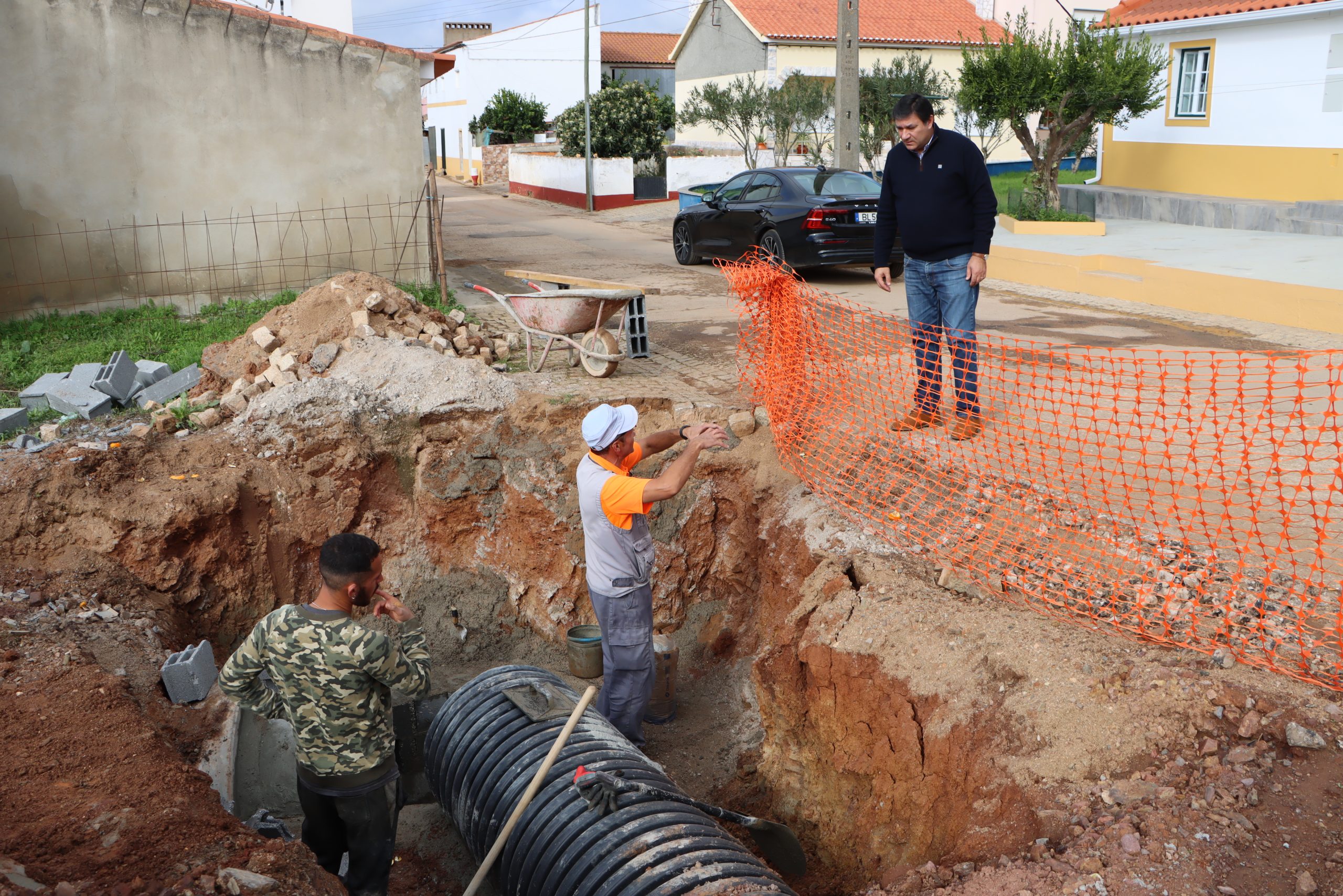 Presidente visitou obra a decorrer em Santo Amaro