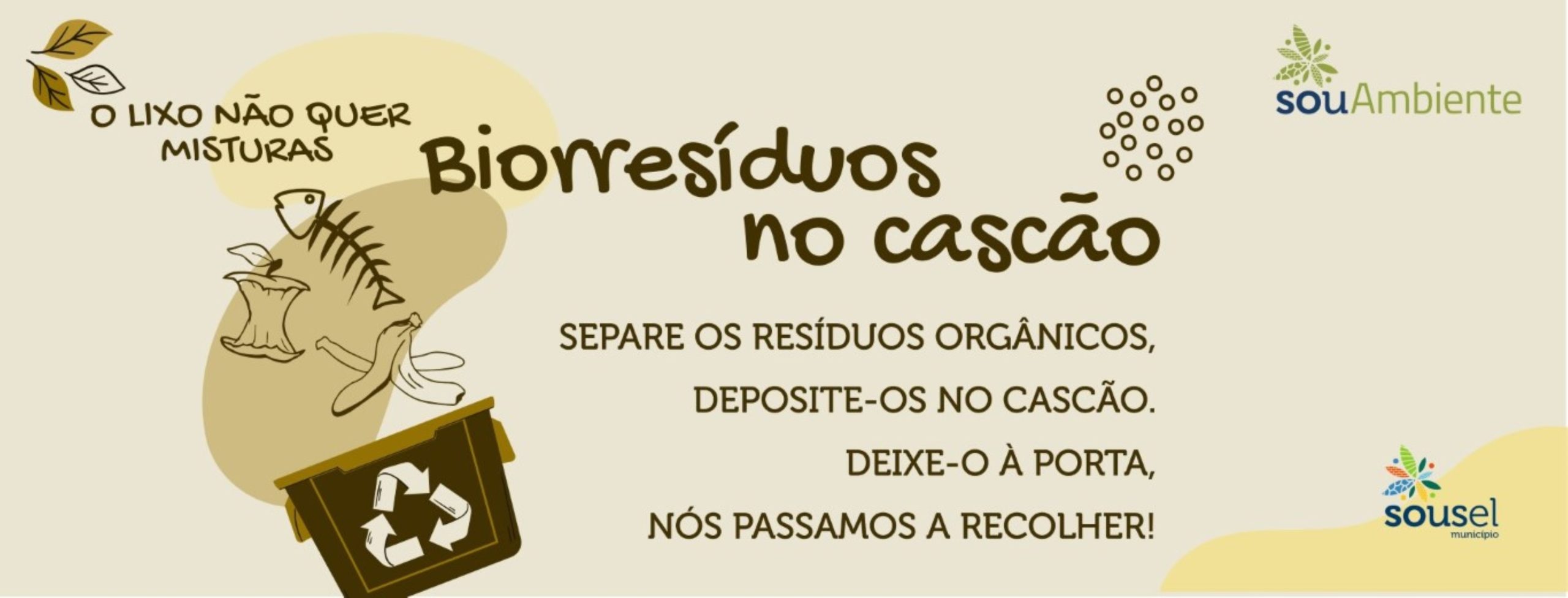 Sousel: Amanhã, deixe o seu cascão à porta. Nós passamos a recolher!