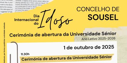 Dia Internacional do Idoso | Cerimónia de abertura da Universidade Sénior