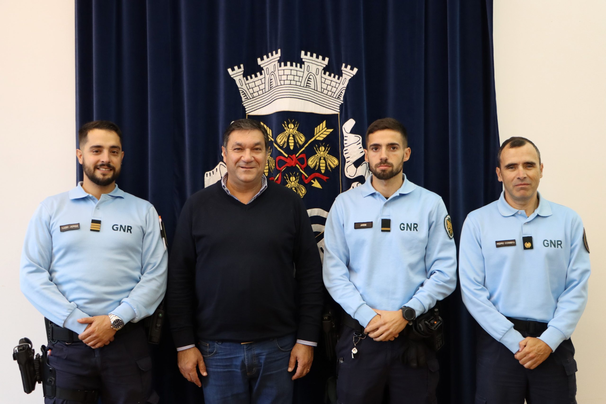 Novo Comandante do Destacamento Territorial da GNR de Ponte de Sor apresenta cumprimentos na Câmara Municipal de Sousel